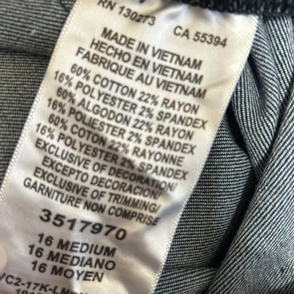 Lee’s slim straight denim pants size 16 M - Picture 6 of 7